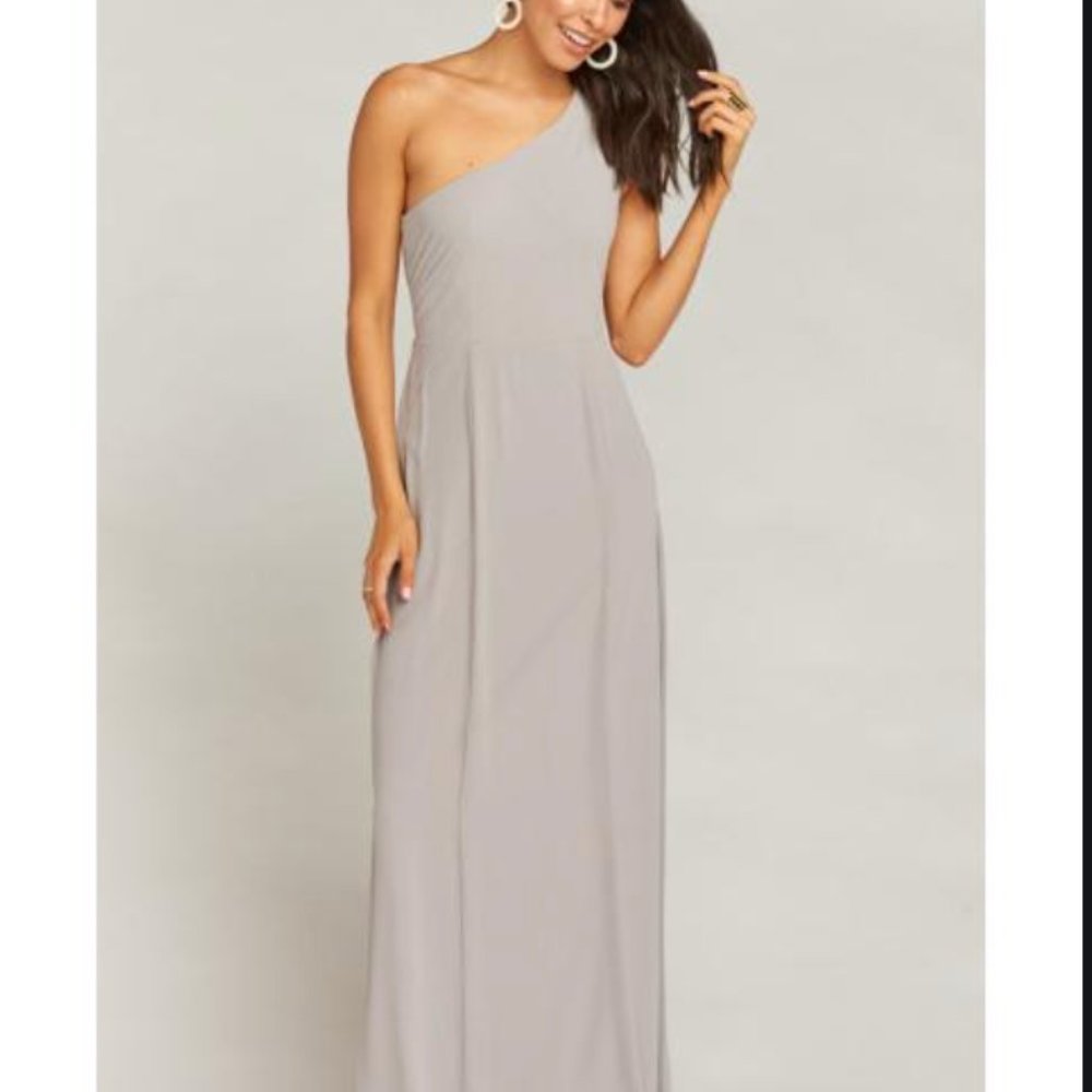 Show Me Your MuMu DRESS ~ DOVE GREY CHIFFON